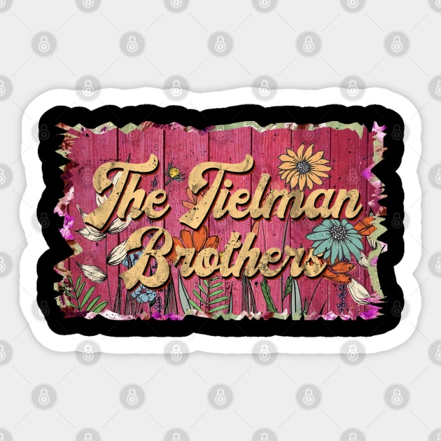 Classic Tielman Personalized Flowers Proud Name Sticker by BilodeauBlue